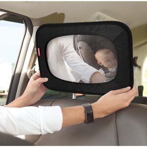 Nuby Backseat Baby Mirror with Fully Adjustable Straps and Shatter Resistant